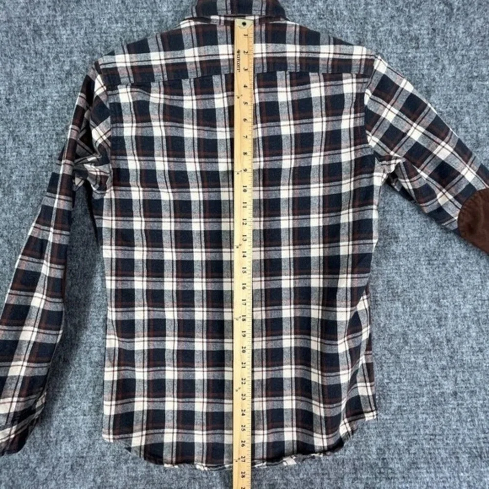 JCrew Shirt Men S Mercantile Flex Suede‎ Patch Workwear Heritage Streetwear